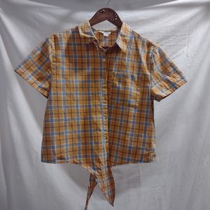 Plaid Top, size women's medium